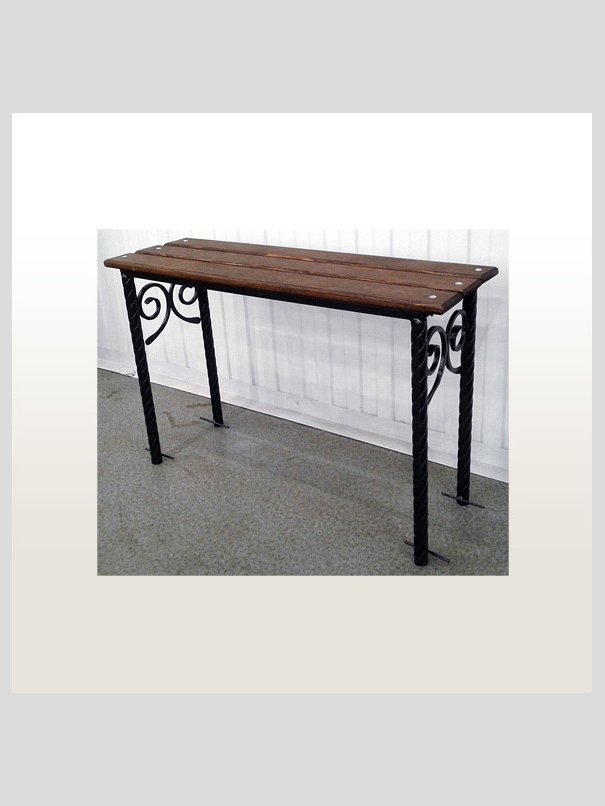 Лавка кованая ЛК-1 Чёрное серебро