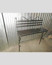 Лавка кованая ЛК-10 Чёрное серебро