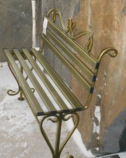 Лавка кованая ЛК-12 Бронза