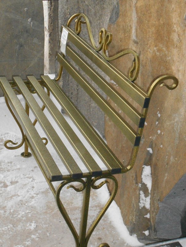 Лавка кованая ЛК-12 Бронза