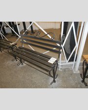 Лавка кованая ЛК-12 Чёрное серебро