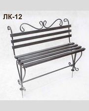 Лавка кованая ЛК-12 Чёрное серебро