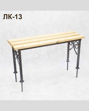 Лавка кованая ЛК-13 Черное серебро
