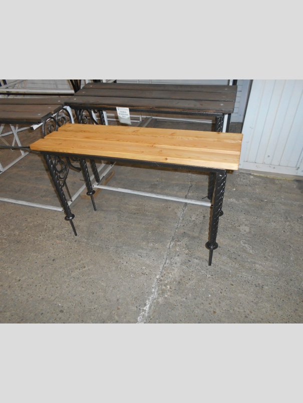 Лавка кованая ЛК-13 Черное серебро