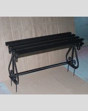 Лавка кованая ЛК-15 Чёрное серебро