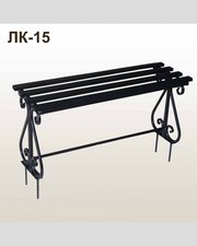 Лавка кованая ЛК-15 Чёрное серебро
