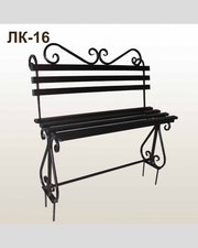 Лавка кованая ЛК-16 Чёрное серебро