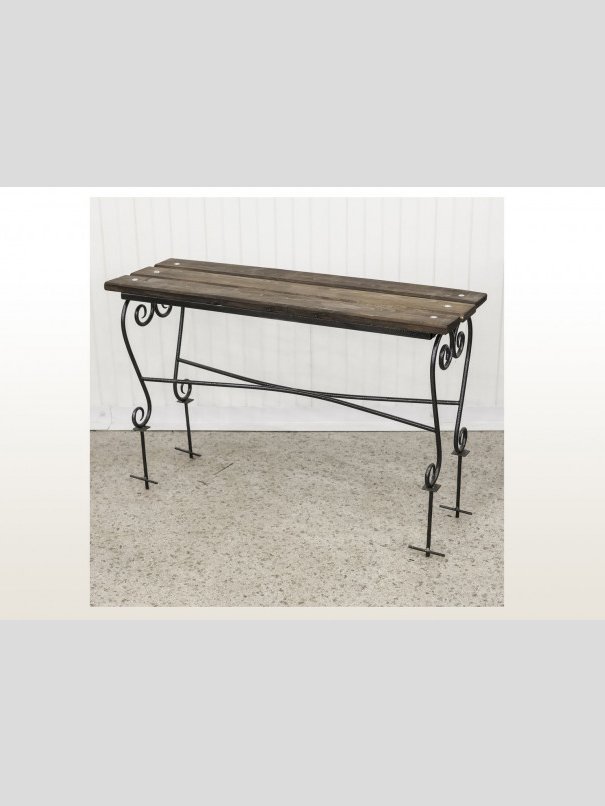 Лавка кованая ЛК-3 Чёрное серебро