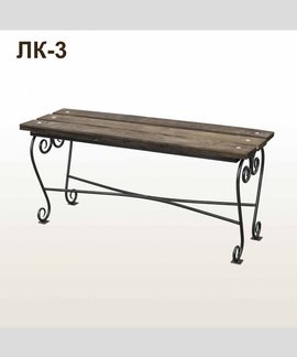 Лавка кованая ЛК-3 Чёрное серебро в Канске