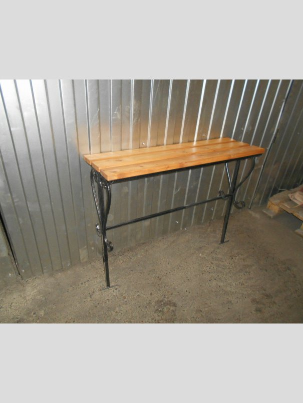 Лавка кованая ЛК-5 Чёрное серебро