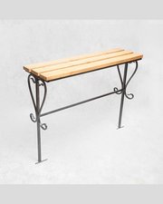 Лавка кованая ЛК-5 Чёрное серебро