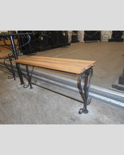 Лавка кованая ЛК-7 Черное серебро