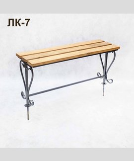 Лавка кованая ЛК-7 Черное серебро в Канске
