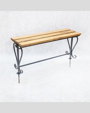 Лавка кованая ЛК-7 Черное серебро