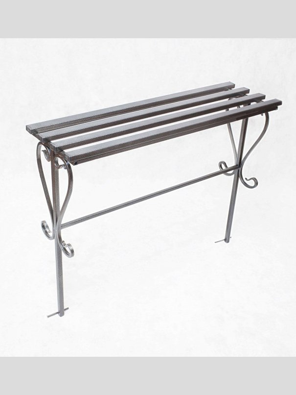 Лавка кованая ЛК-9 Чёрное серебро