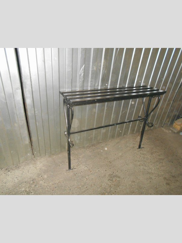 Лавка кованая ЛК-9 Чёрное серебро