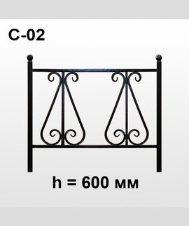 Оградка коаная С-02 в Канске