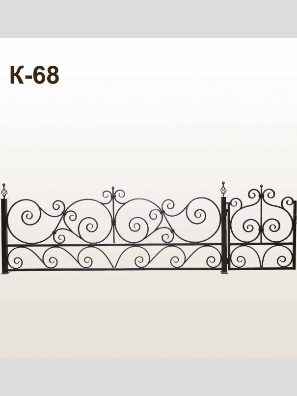 Оградка кованая К-68