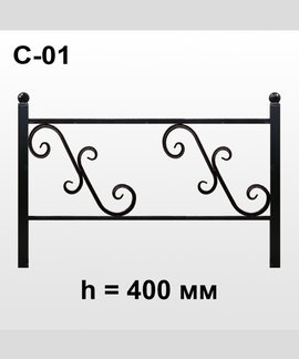 Оградка кованая С-01 в Канске