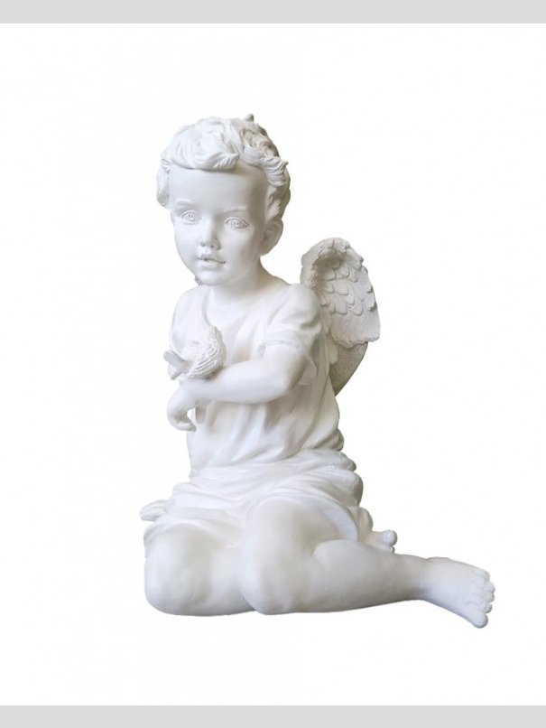 Скульптура 005 Ангел с воробышком 460*430*290