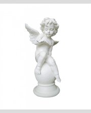 Скульптура 008 Ангел на шаре с бабочкой 830*500*450