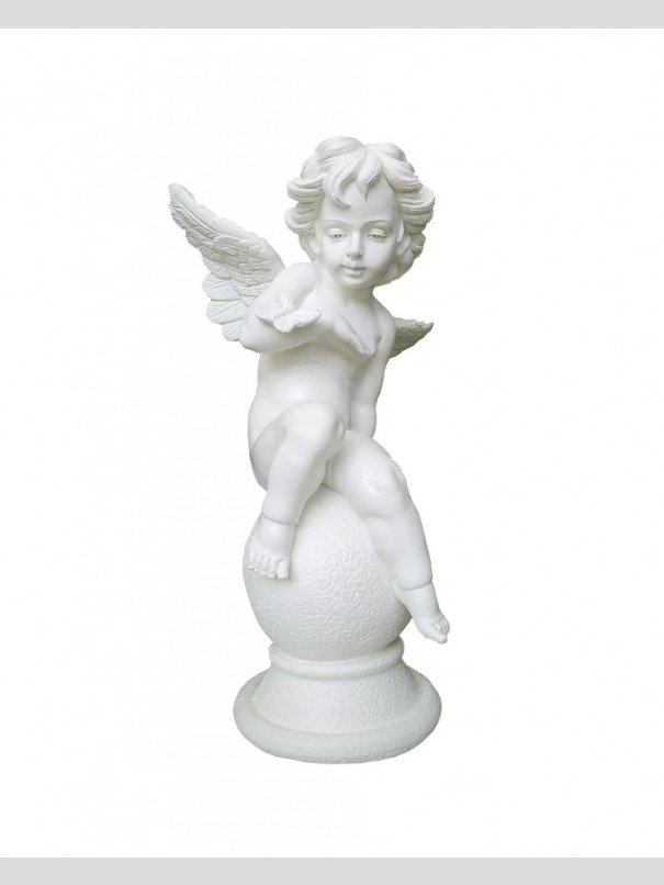 Скульптура 008 Ангел на шаре с бабочкой 830*500*450