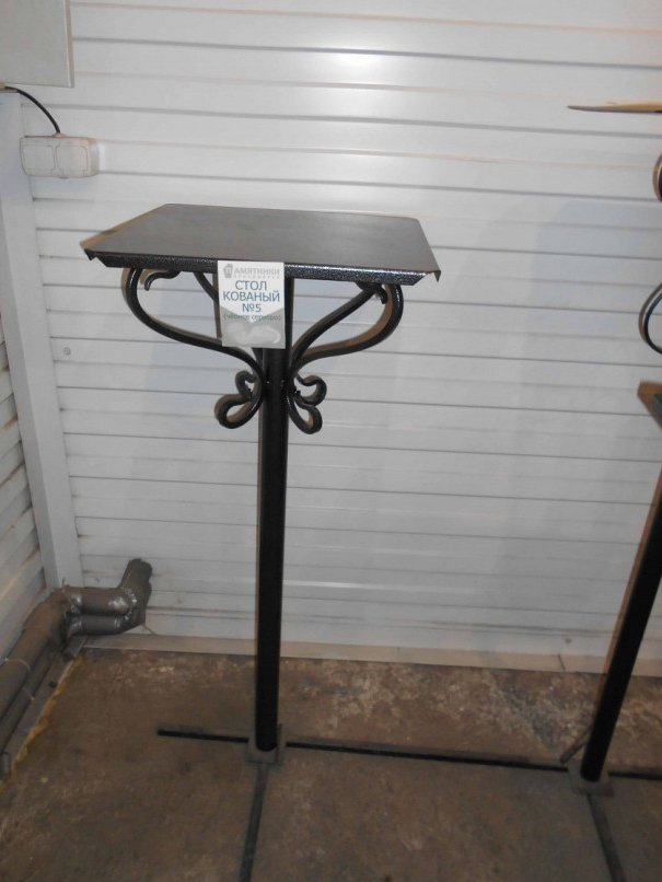 Стол кованый СК-5 Черное серебро