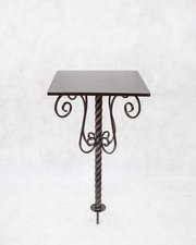 Стол кованый СК-7 Черное серебро