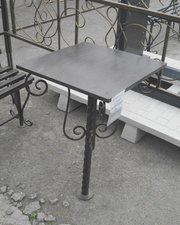 Стол кованый СК-7 Черное серебро