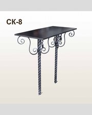 Стол кованый СК-8 Черное серебро