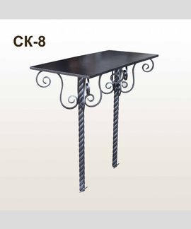 Стол кованый СК-8 Черное серебро в Канске
