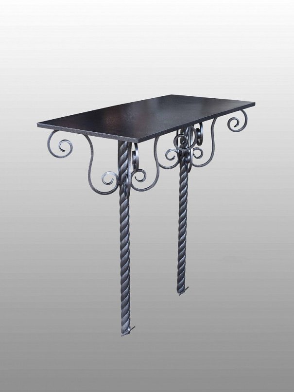 Стол кованый СК-8 Черное серебро