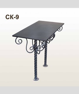 Стол кованый СК-9 Черное серебро в Канске