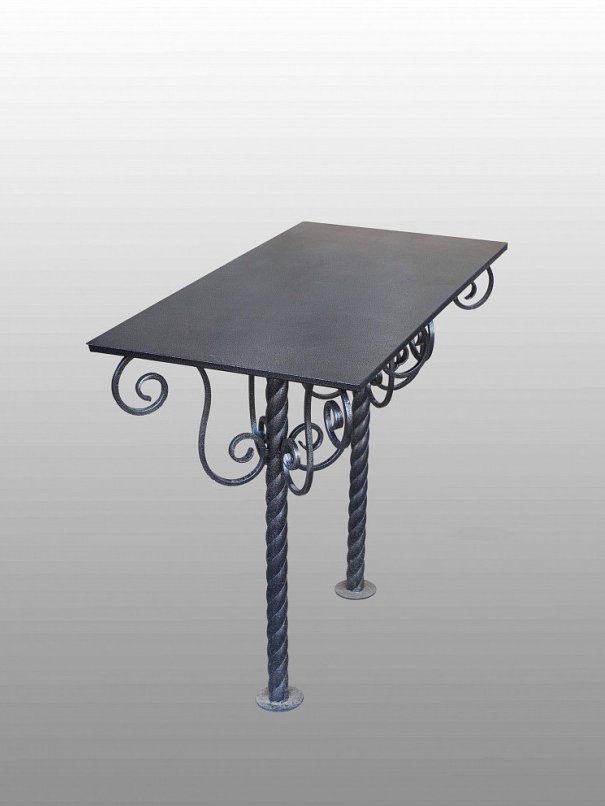 Стол кованый СК-9 Черное серебро